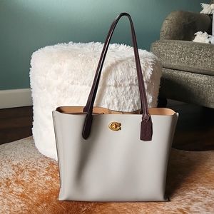 COACH pebbled leather tote